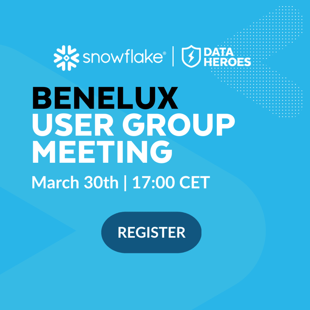 Snowflake User Groups Netherlands Snowflake user groups unite data